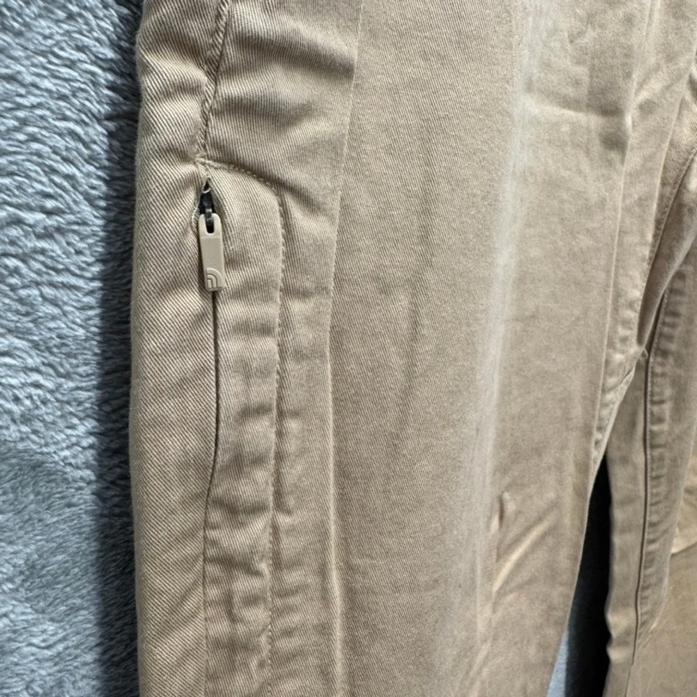 The North Face Mens Chino Pants Tan Khaki Stretch Straight Leg 32 Long